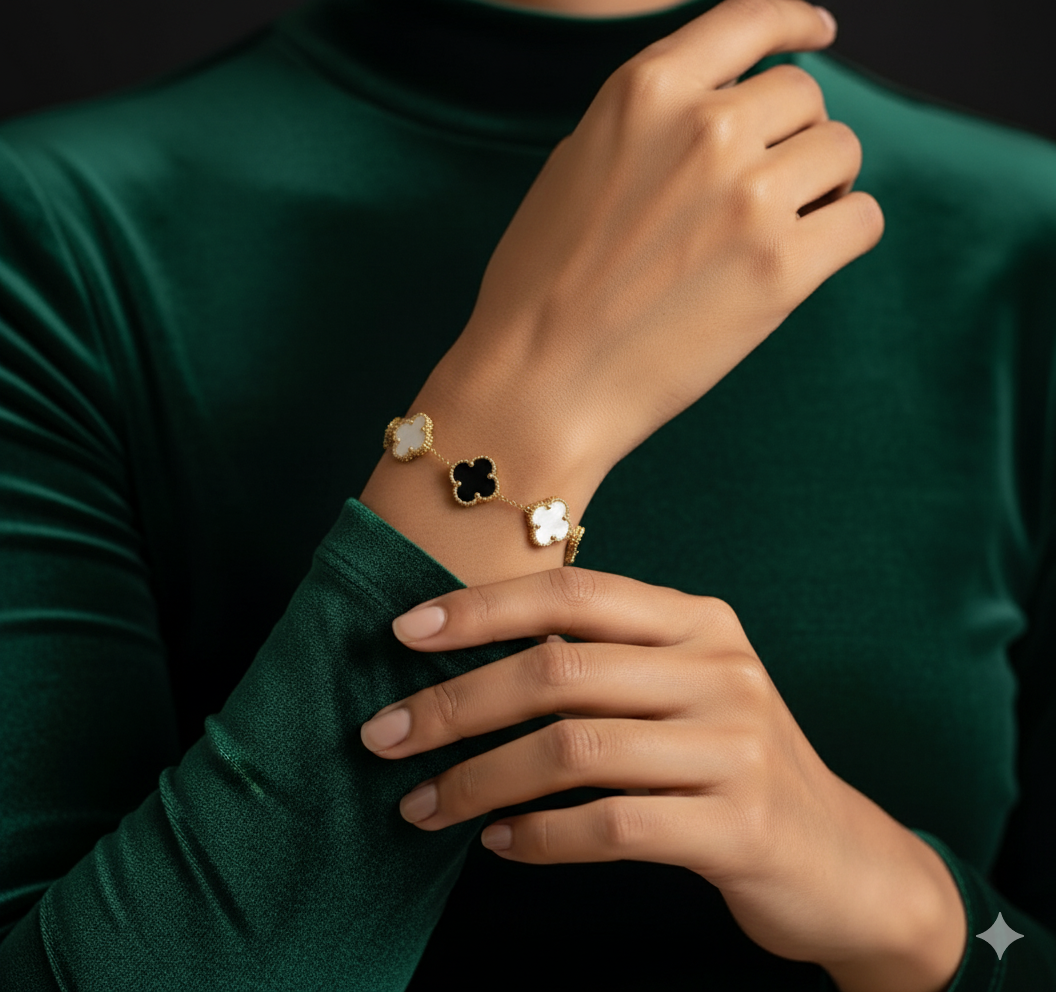 Sleek Multi-Stone Bracelet – Elegant & Radiant Design